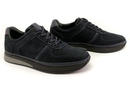 Мъжки, ежедневни обувки в тъмно синьо - Модел 314-05-32.