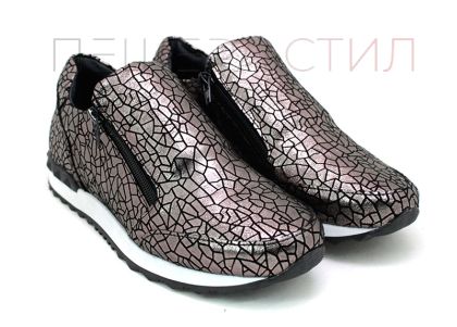 Дамски спортни обувки в цвят &quot;никел&quot; D-211 NL