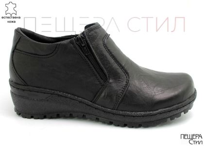 Дамски обувки от естествена кожа в черно KR 126 CHk размери 36-42