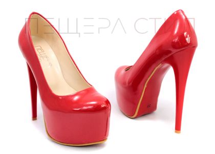 Дамски официални обувки в червено 50 CV