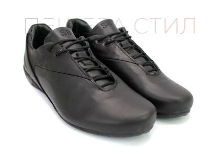 Мъжки обувки от естествена кожа в черно K 11208 CH