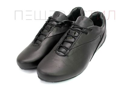 Мъжки обувки от естествена кожа в черно K 11208 CH