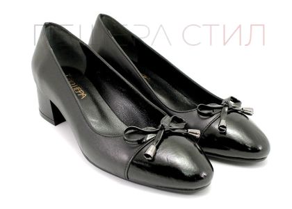 Дамски обувки изработени от естествена кожа и естествен лак - 14 CH