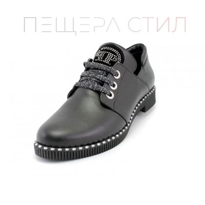 Pantofi de damă din piele naturală în negru 1025 CHk