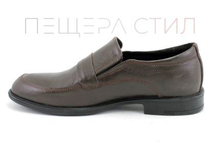 Мъжки обувки от естествена кожа в кафяво Y 285 K