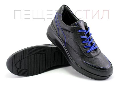Дамски ежедневни обувки с връзки в черно - Модел Сиера.