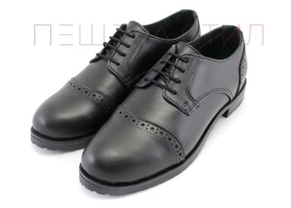 Дамски обувки Оксфорд в черно - Модел Инга.