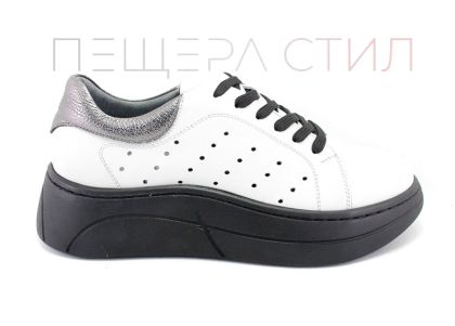 Дамски спортни, пролетно летни обувки в бяло  -  Модел Паола.