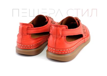 Дамски летни обувки в червено -  Модел Сеуле.