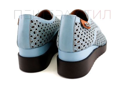 Дамски летни обувки в светло синьо -  Модел Люсил.