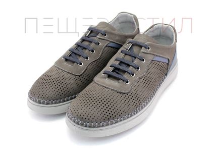 Мъжки летни обувки в сив цвят - Модел Лондон.