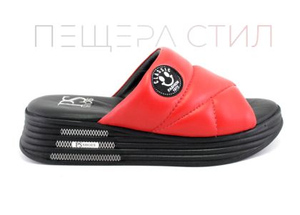 Дамски чехли в червено - Модел Паула
