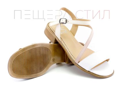 Дамски сандали в три цвята на нисък ток - Модел Камелия