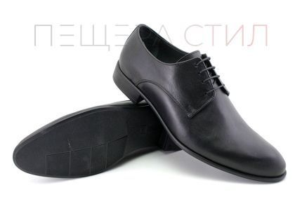 Мъжки официални обувки в черно, модел Аксел