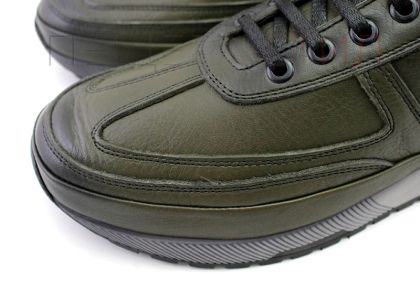 Мъжки ежедневни обувки с връзки в зелено - Модел Антоан