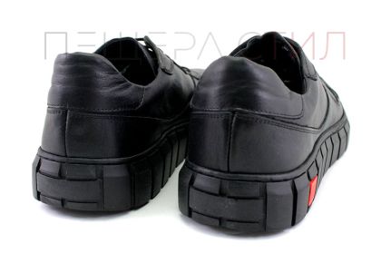 Мъжки ежедневни обувки с връзки в черно - Модел Дориан
