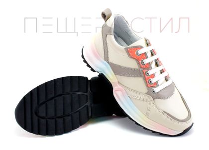 Дамски спортни обувки в бежово -  Модел Терра