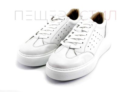 Дамски, ежедневни обувки спортен стил в бяло - Модел Джейна
