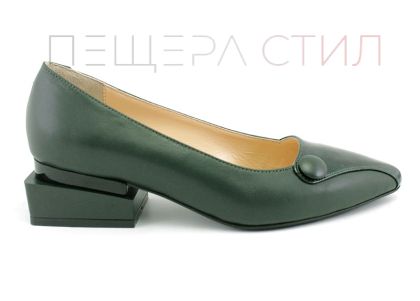 Дамски елегантни обувки в зелено - Модел Яспис