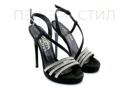 Дамски, официални сандали в черно - Модел Бланка