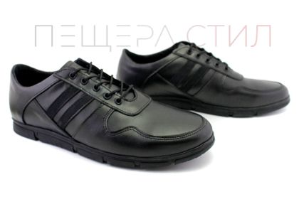 Мъжки, ежедневни обувки в черно - Модел Ясен