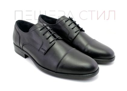 Мъжки официални обувки в черно, модел Флориан