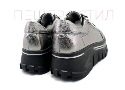 Дамски ежедневни обувки спортен стил в платинено - Модел Росита