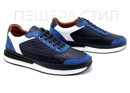 Pantofi pentru bărbați în albastru - Model Franco.