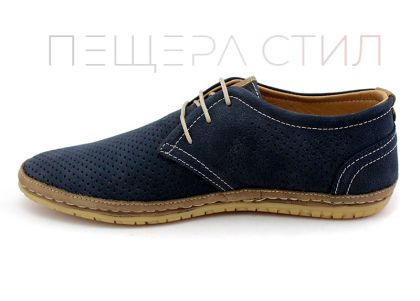 Мъжки, ежедневни обувки в тъмно синьо - Модел Федерико.