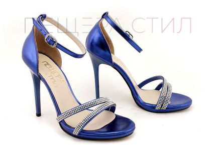 Дамски, официални сандали във синьо - Модел Фиделия.