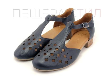 Дамски, ежедневни сандали в синьо - Модел Палмия.