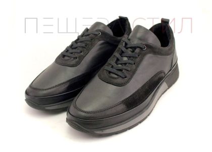 Pantofi casual pentru bărbați în negru - Model Maxim.