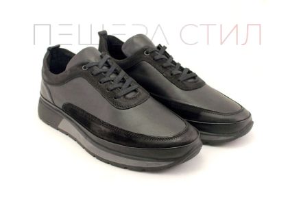 Pantofi casual pentru bărbați în negru - Model Maxim.