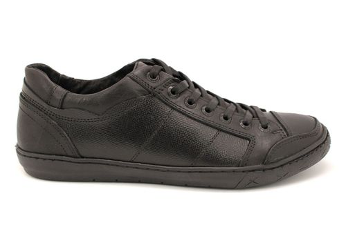 Мъжки спортни обувки от естествена кожа в черно Y 382 CH