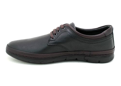Мъжки спортни обувки от естествена кожа в черно 797-14-29 CH