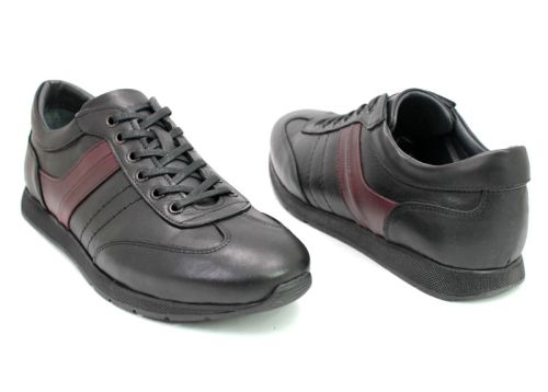 Мъжки обувки от естествена кожа в черно 272 CH