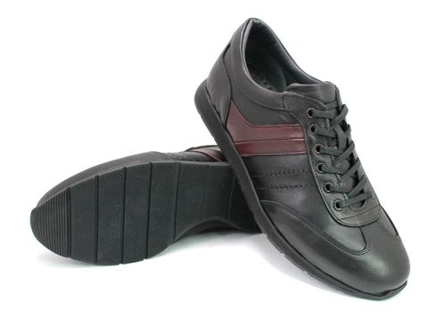 Мъжки обувки от естествена кожа в черно 272 CH