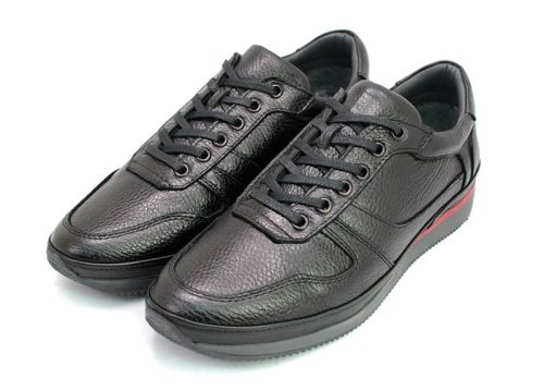 Мъжки обувки от естествена кожа в черно 277 CH