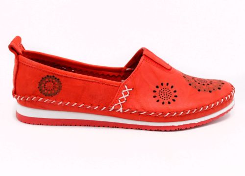 Дамски летни обувки от естествена кожа в бежово K-65 CV