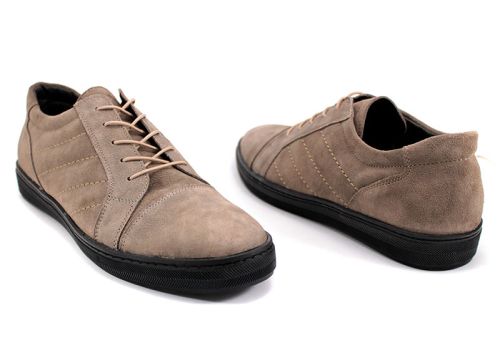 Мъжки обувки от естествен набук в бежово Y3151 BJ