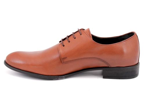 Мъжки официални обувки в светло кафяво 1656 K