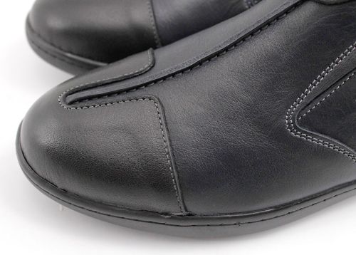 Pantofi casual pentru bărbați în albastru marin și negru 681 SN