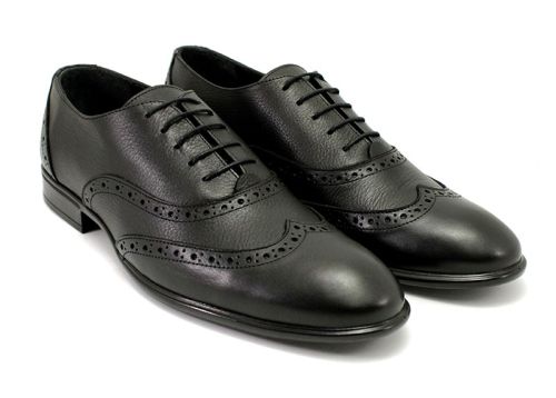 Мъжки официални обувки в черно 554 CH