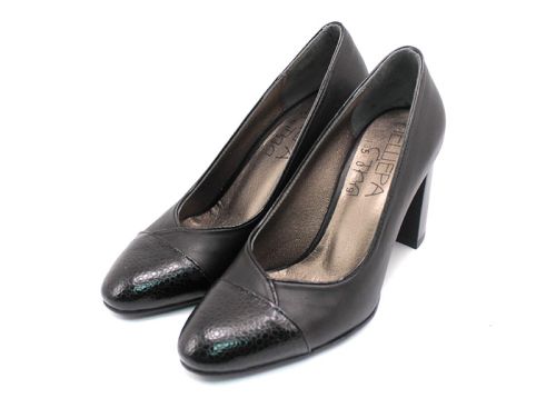 Pantofi elegantI dama din piele naturală în negru 135 CH