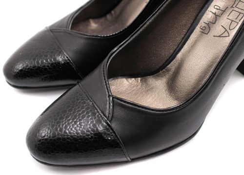 Pantofi elegantI dama din piele naturală în negru 135 CH