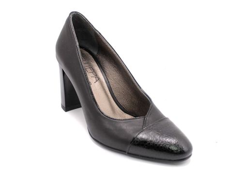 Pantofi elegantI dama din piele naturală în negru 135 CH