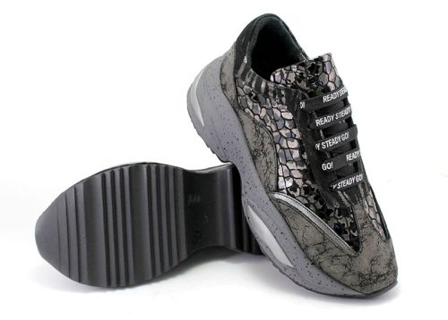 Pantofi sport de damă pentru purtarea zilnică în culori exotice din piele naturală - 222.1 SZ