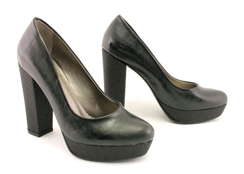 Дамски елегантни обувки на висок ток и платформа - Модел Александра.
