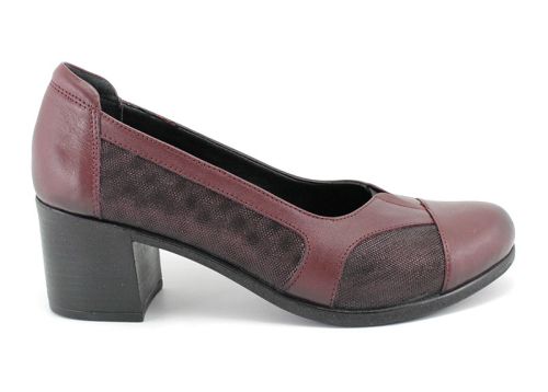 Femei pantofi casual în Burgundy - Model Mia