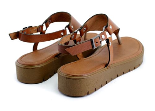 Sandale de damă pe o platformă joasă - Model Tanaya